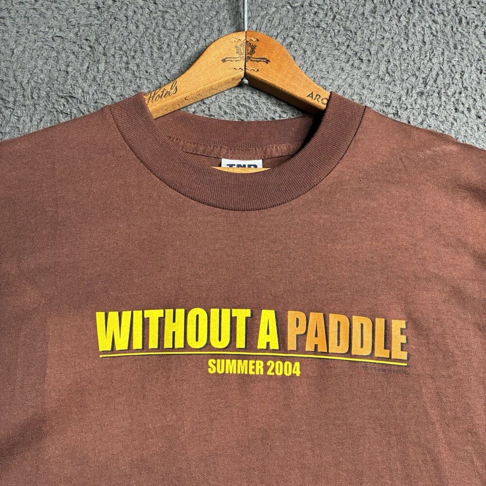 Vintage Without A Paddle Movie Promo T-Shirt Licensed 2004 Men’s Medium Y2K